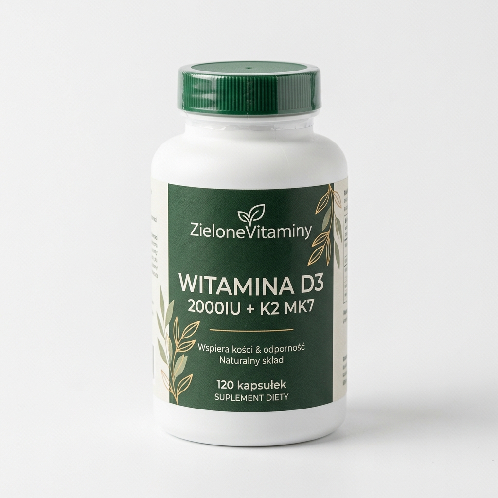 Witamina D3 2000IU + K2 MK7 z Natto
