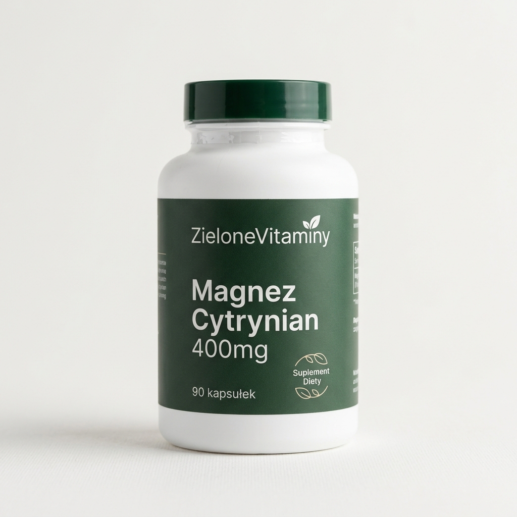 Magnez Cytrynian 400mg + Witamina B6 P-5-P